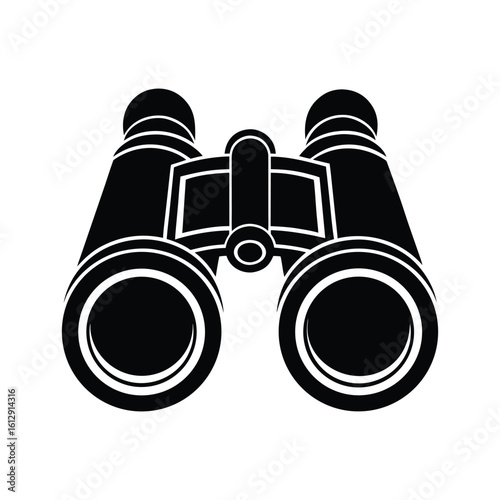 Silhouette Vector Of Tactical Binocular Observation Tool