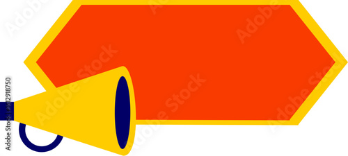 Sale Promotin Banner With Meghaphone Icon