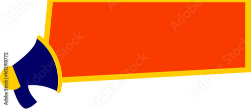 Sale Promotin Banner With Meghaphone Icon
