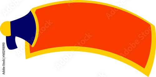 Sale Promotin Banner With Meghaphone Icon