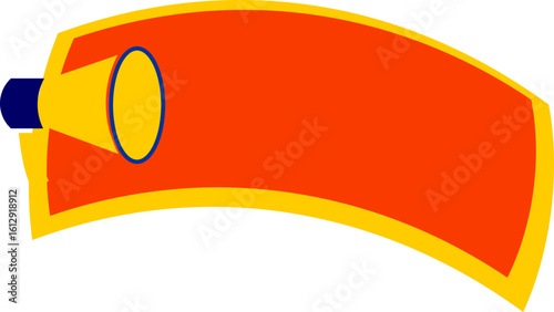 Sale Promotin Banner With Meghaphone Icon