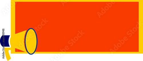 Sale Promotin Banner With Meghaphone Icon
