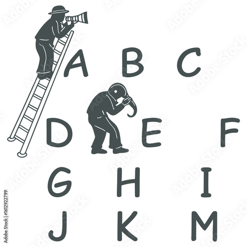 english small later alphabet 