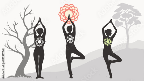 Find your inner peace with yoga poses and chakra balancing for mindfulness and spiritual wellness practice