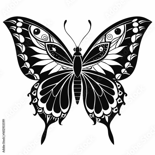 butterfly silhouette vector