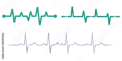 Heart rate monitor line vector isolated on transparent background. Heart rate pulse rhythm line illustration. Stock Vector, Red heart beat line displays rhythm of life on white backdrop, showcasing
