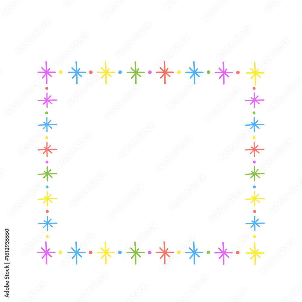 Obraz premium colorful star frame