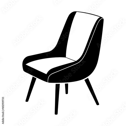 Modern chair furniture seating design interior contemporary style silhouette