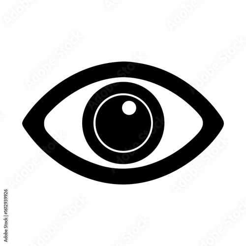 Eye sight vision see look optical observe view watch eyeball silhouette