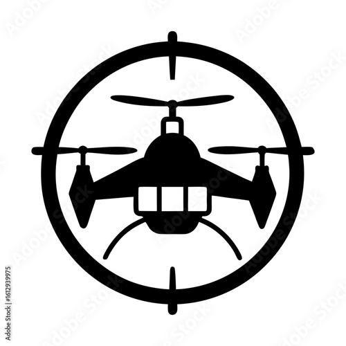 Aerial vehicle quadcopter silhouette unmanned aircraft system