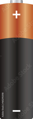 Realistic alkaline battery vector