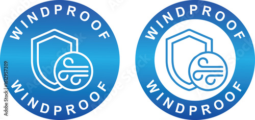 Windproof Vector Badge – Durable Wind Resistant Label for Cold Weather Products
