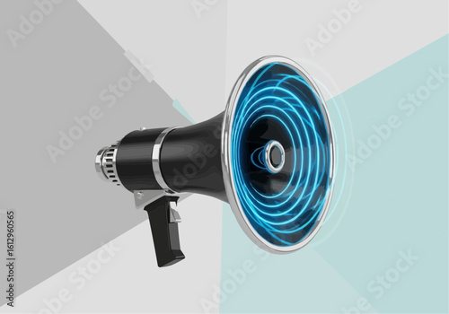 Megaphone Broadcasting Message Announcement