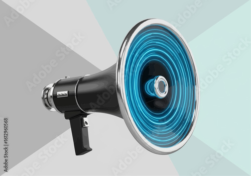 Megaphone Broadcasting Message Announcement