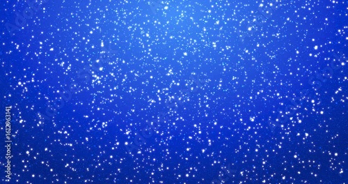 Blue Sparkling Particle Background with Glitter and Light Bokeh – Endless Loop Animation
