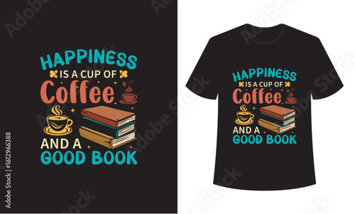 Coffee and Book Lover T-Shirt – Funny Reading Gift Tee