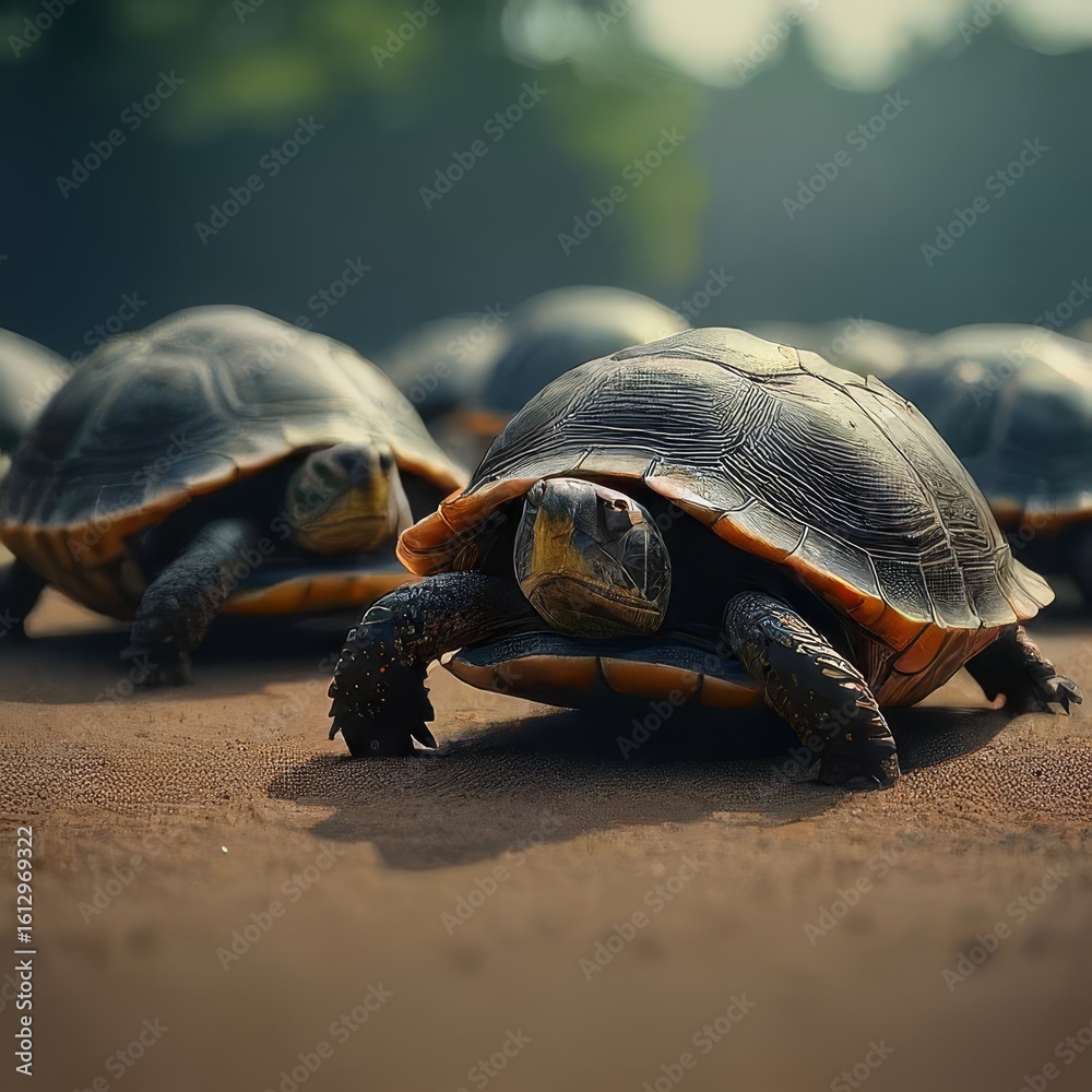 Obraz premium turtle on the rock