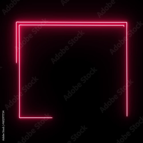 glowing neon light lines