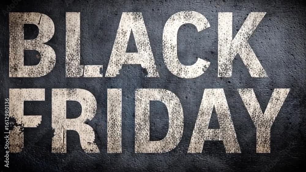 Black friday sale animation on dark background Black friday sale animation on dark background