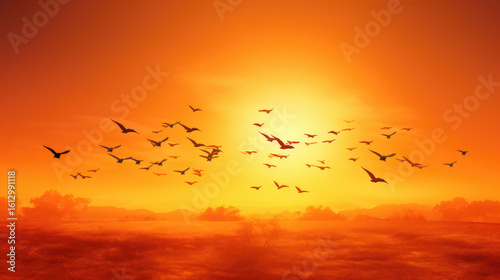 Wallpaper Mural Exotic Bird in African and Australian Sunsets with Vibrant Wilderness Scenery

 Torontodigital.ca