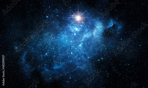 Fototapeta Naklejka Na Ścianę i Meble -  Space scene with stars in the galaxy. Panorama. Universe filled with stars, nebula and galaxy,. Elements of this image furnished by NASA