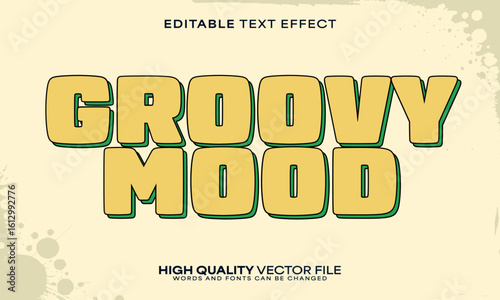 Retro classic text effect, editable text effect and vintage 3d font style bold shadow oldschool poster design