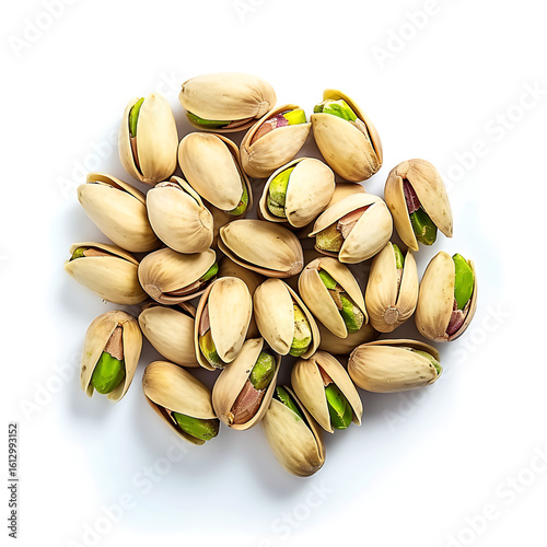 Wallpaper Mural Heap of Pistachios in Shells Isolated on White Background Torontodigital.ca