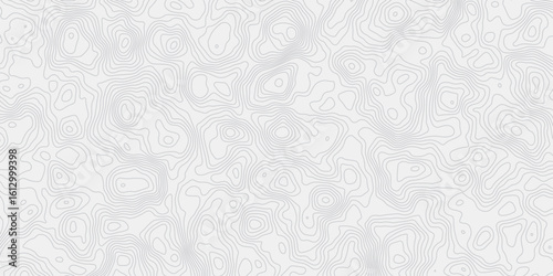 modern wavey seamels Topographic map contours curve bright line Hand-drawn vector pattern Wave textures white and gray white surface background.	
