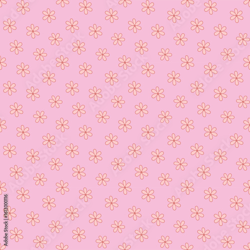seamless pattern with pink flowers, pattern, background.