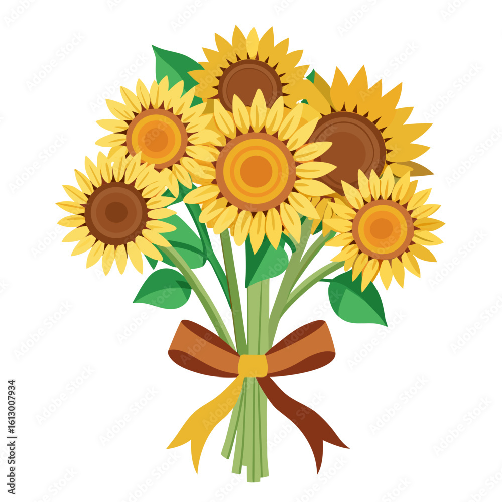 Obraz premium sunflower isolated on white background