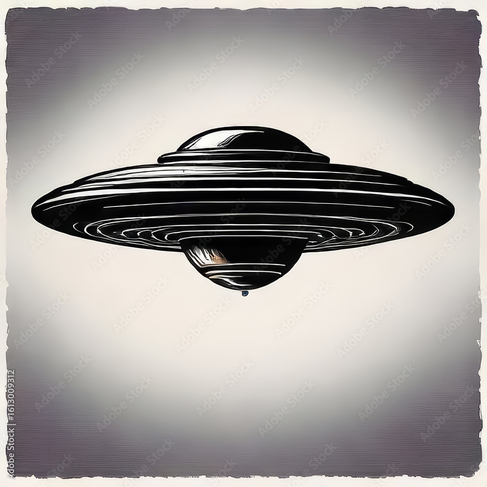 Fototapeta premium ufo in space