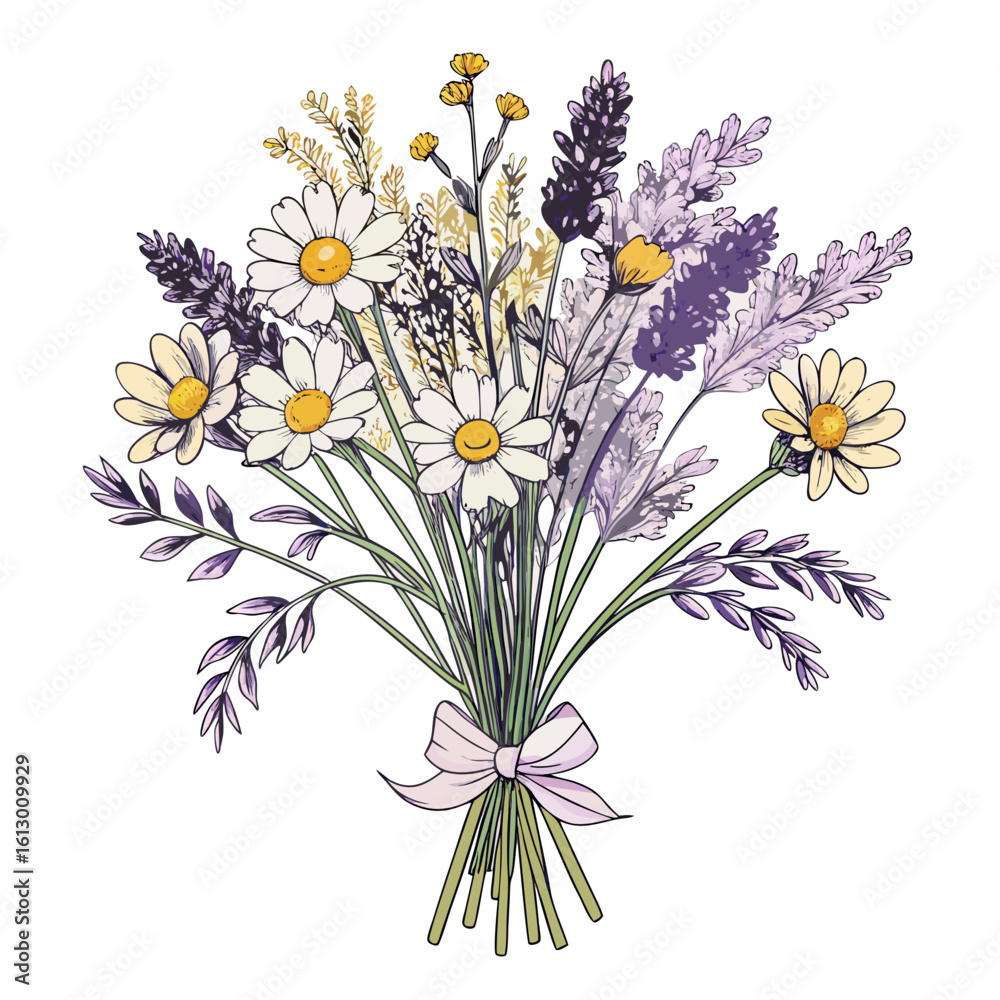 Fototapeta premium bouquet of camomiles