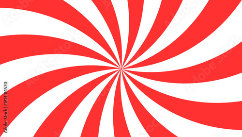 Red Spiral on transparent background. Vector design. 