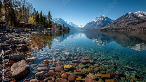Clear Lake and Snow Mountains: Beauty of Nature