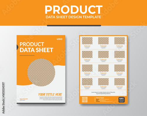 Modern Product Data Sheet Design Template