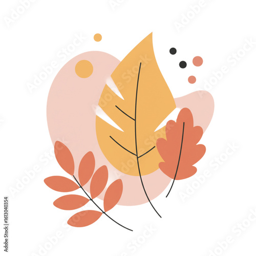 Oktoberfest Autumn Leaves icon transparent background