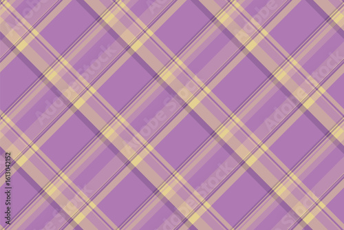 Window seamless tartan background, nobility pattern vector check. Lady textile plaid fabric texture in pastel and purple colors.
