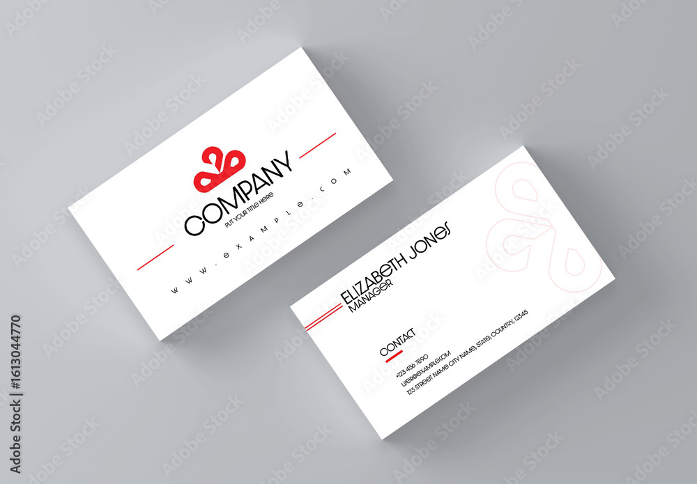 Lead Card Design Business Card Design Layout Stock Template | Adobe Stock