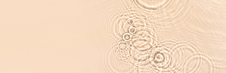 Tableau sur plexiglas Spa Texture eau ondulée transparente tons beige  © Екатерина Клищевник