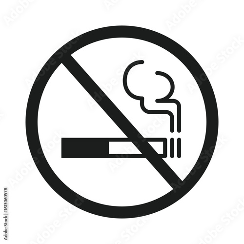 Simple icons, indicating smoking or non-smoking