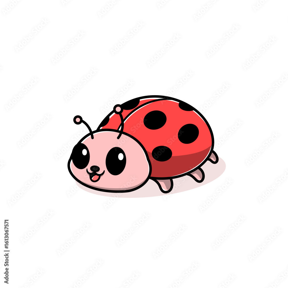 Obraz premium cute ladybird beetle cartoon