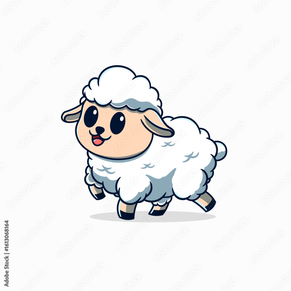 cute sheep walking cartoon cute sheep walking cartoon