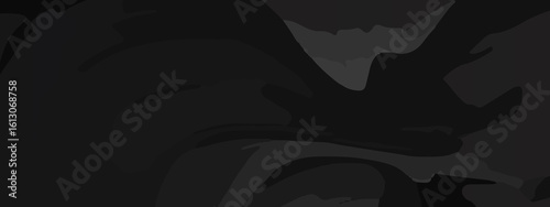 Dark Abstract Curved Vector Texture – Layered Black Wave Design with Moody Flow and Modern Depth for Creative Digital Projects. High-Resolution Dark Swirl Background. Abstract Curved Lines in Charcoal