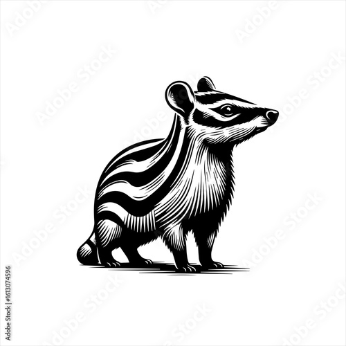 Striped tapir illustration