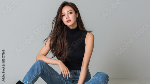 美女, 女性, 美しい, 顔, モデル, 日本, 韓国, 中国, アジア, カフェ, ファッション