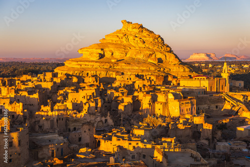 Ruins of the old castle in Siwa Oasis