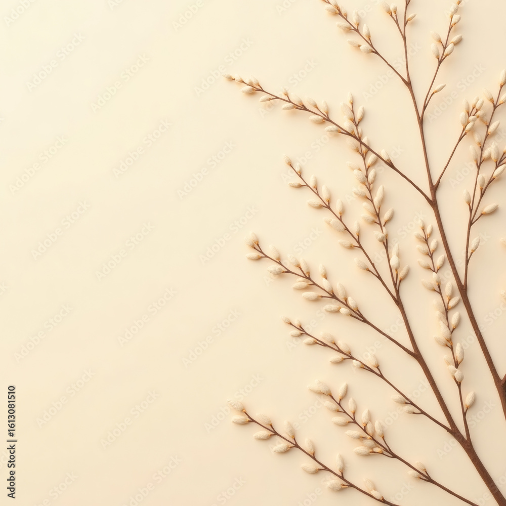 Obraz premium branches of a tree for weeding card and poster