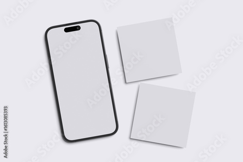 Social Media Post white Background For Mockup Template