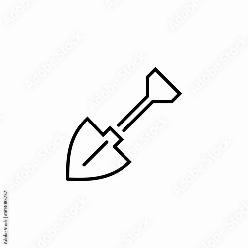 digging tool shovel icon sign vector