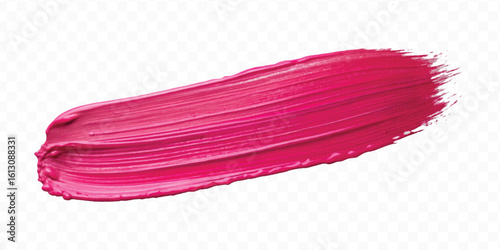 realistic 3d pastel paint brush stroke in different color style isolated on transparent background